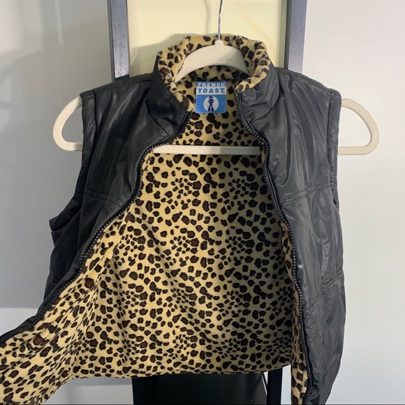 French Toast Reversible Puffer Vest - Picture 3 of 5